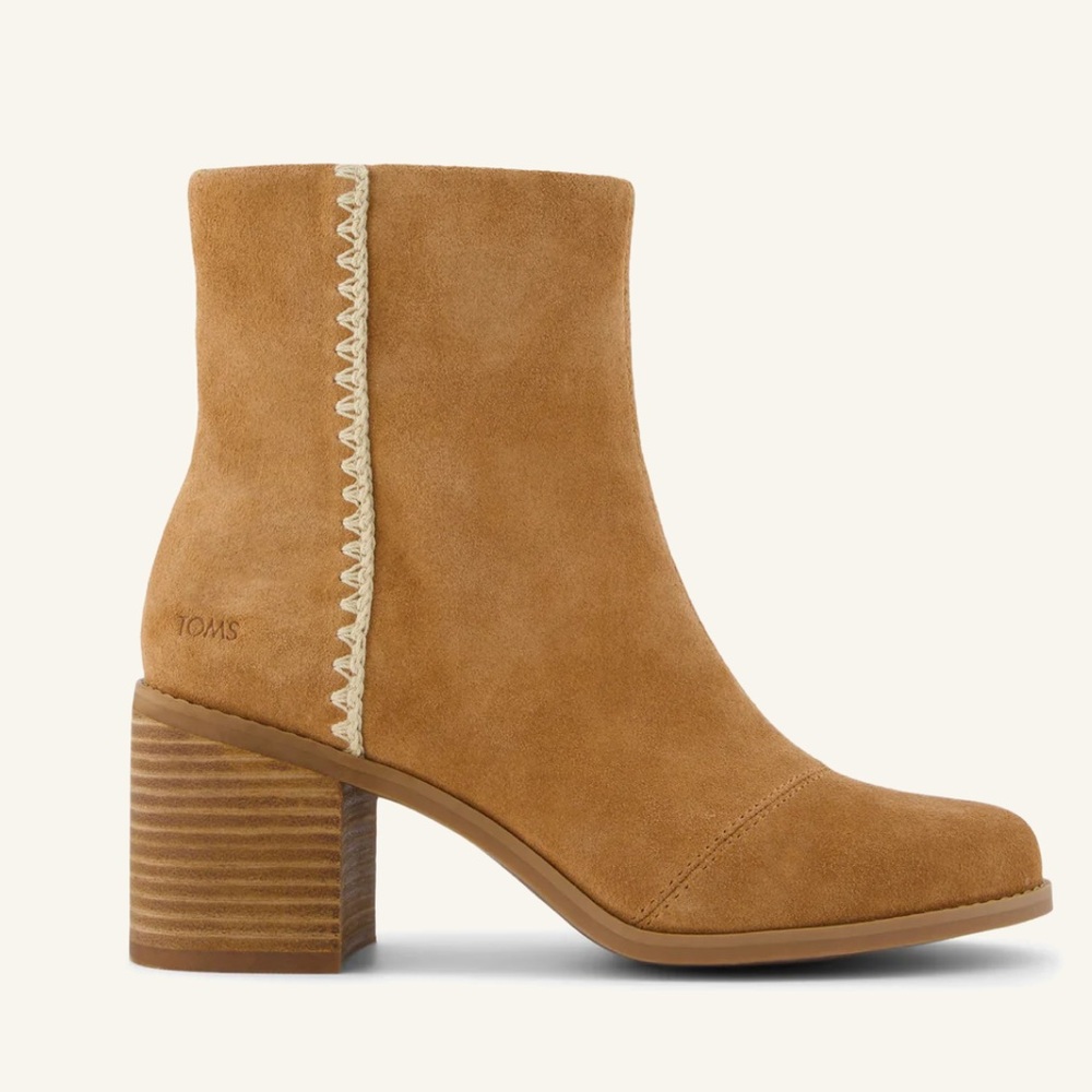 TOMS Evelyn Boot. Brand New. Never Worn. Size 5. Camel color.
